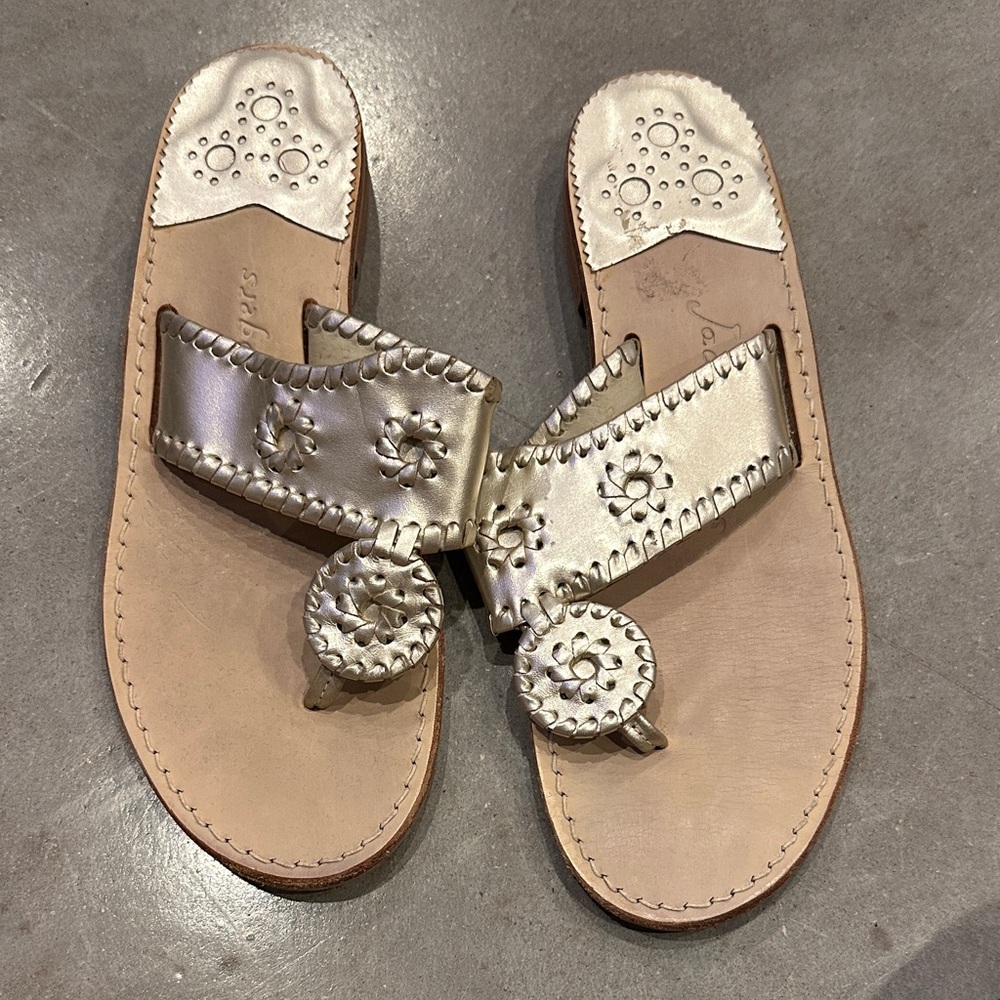 Jack Rogers Stylish Light Gold  Women's Sandals